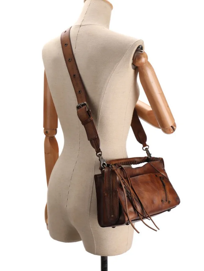Womens Trendy Leather Handbags Small Over The Shoulder Purse