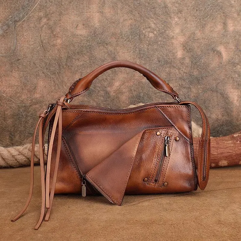 Womens Trendy Leather Handbags Small Over The Shoulder Purse