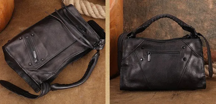 Womens Trendy Leather Handbags Small Over The Shoulder Purse
