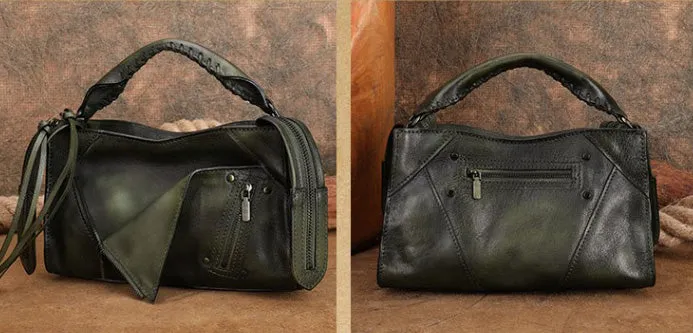 Womens Trendy Leather Handbags Small Over The Shoulder Purse