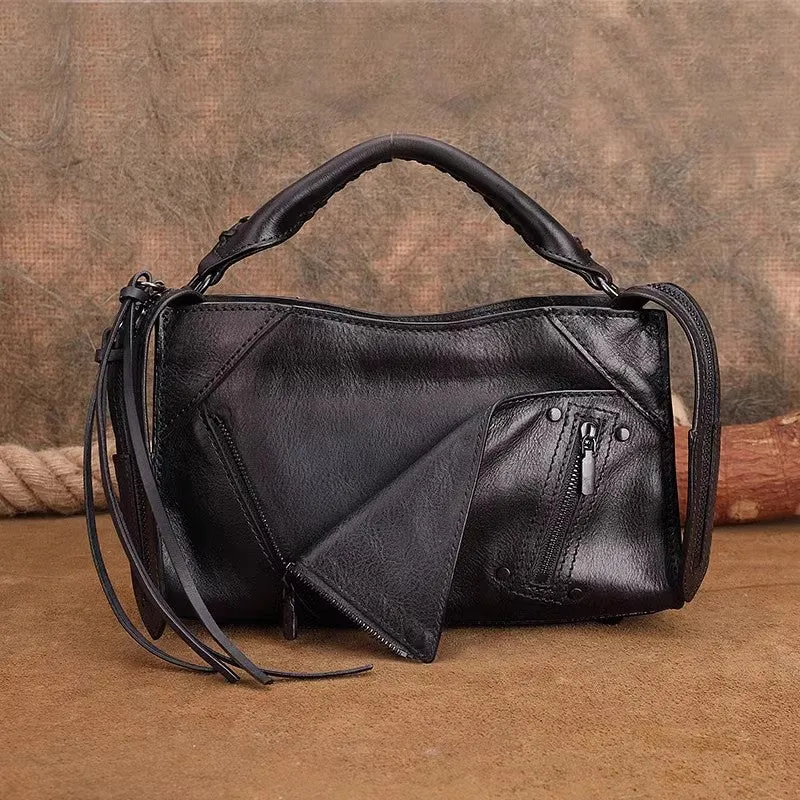 Womens Trendy Leather Handbags Small Over The Shoulder Purse
