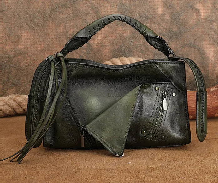 Womens Trendy Leather Handbags Small Over The Shoulder Purse