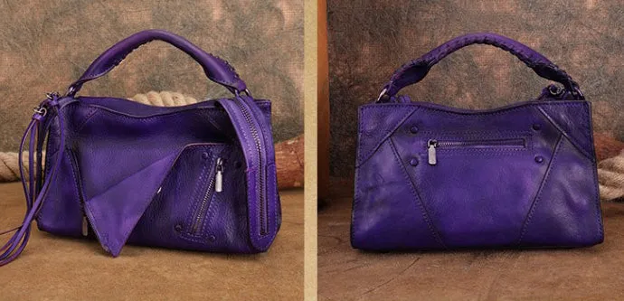Womens Trendy Leather Handbags Small Over The Shoulder Purse