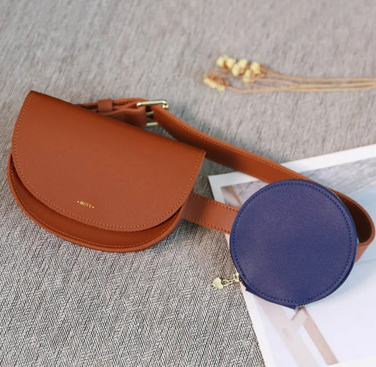 Women's Vintage Casual Waist Bag With Removable Adjustable Belt