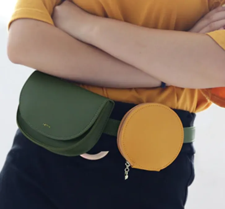 Women's Vintage Casual Waist Bag With Removable Adjustable Belt