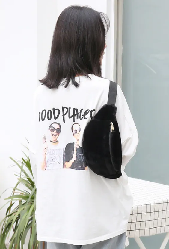 Women's Winter Casual Artificial Fur Bag