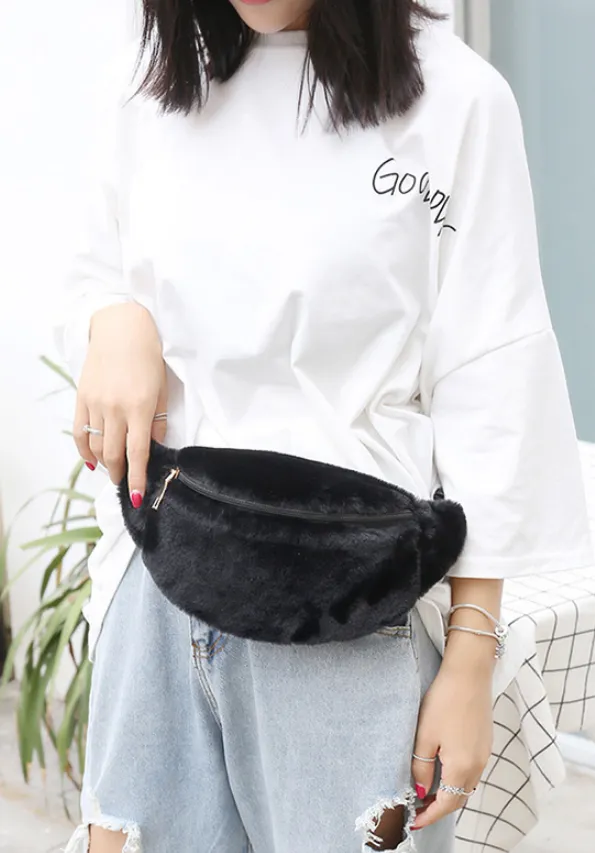 Women's Winter Casual Artificial Fur Bag