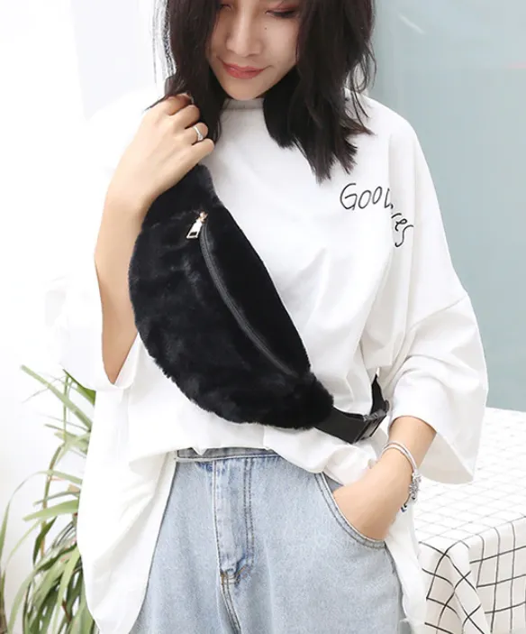 Women's Winter Casual Artificial Fur Bag