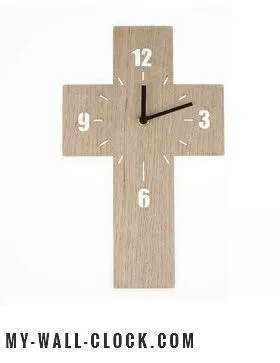 Wooden clock Holy Cross