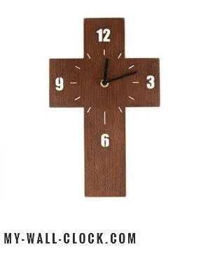 Wooden clock Holy Cross