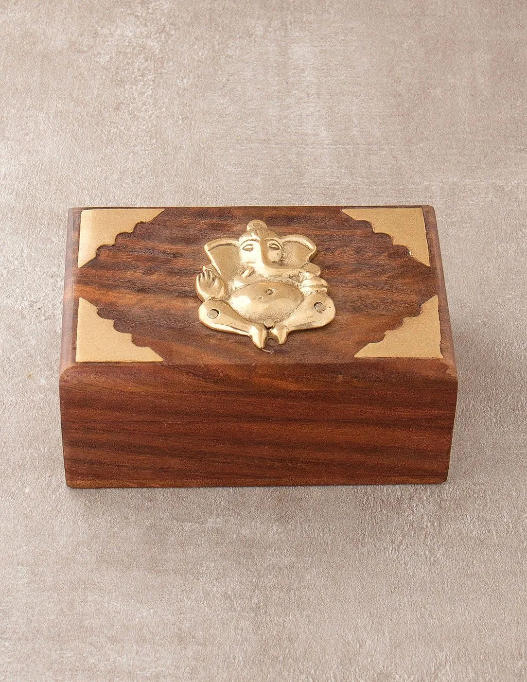 Wooden Ganesh Treasure Box