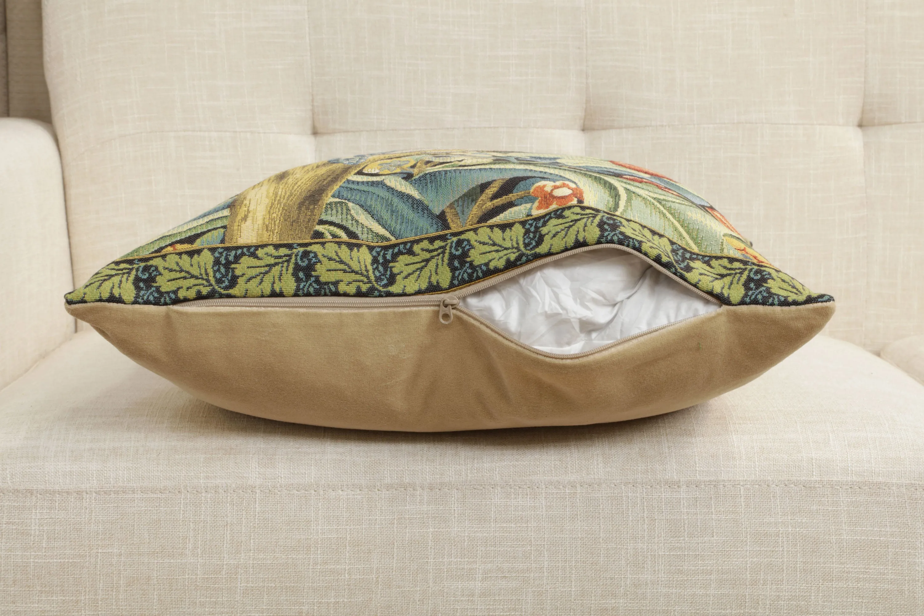Woodpecker Right by William Morris European Cushion Cover