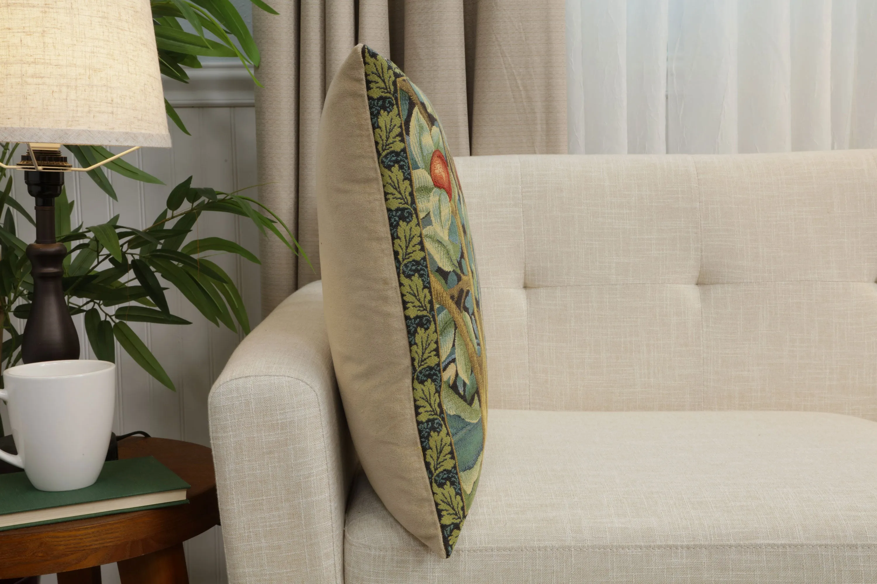 Woodpecker Right by William Morris European Cushion Cover